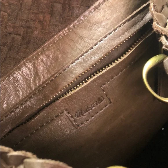 Madewell Olive Woven Shoulder Bag - Picture 2 of 13